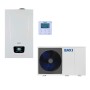 Sistema ibrido con caldaia da 33 kw in integrazione alla pompa di calore Baxi Auriga 8 kw monoblocco inverter monofase R32
