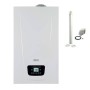 Sistema ibrido con caldaia da 33 kw in integrazione alla pompa di calore Baxi Auriga 8 kw monoblocco inverter monofase R32