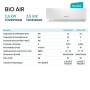 Climatizzatore Bio Air Hisense dual split 9000+9000 btu inverter con wifi 2AMW52U4RXC in A++