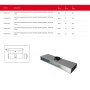 Plenum Tecnosystemi Isolato con attacco superiore per diffusore lineare 1 feritoia L.2000 PWD300174