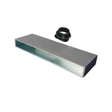 Plenum Tecnosystemi Isolato con attacco superiore per diffusore lineare 1 feritoia L.600 PWD300170