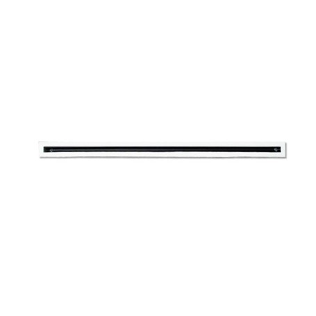 Diffusore Lineare con serranda a 1 Feritoia in Alluminio verniciato bianco L.2000 PWC300015
