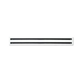 Diffusore Lineare con serranda a 2 Feritoie in Alluminio verniciato bianco L.1000 PWC300021