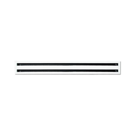 Diffusore Lineare con serranda a 2 Feritoie in Alluminio verniciato bianco L.1000 PWC300021