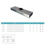 Plenum Tecnosystemi Isolato ingressi post/lat per diffusore lineare 3 feritoie L.2000 PWD300184