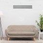 Diffusore Lineare con serranda a 3 Feritoie in Alluminio verniciato bianco L.800 PWC300029