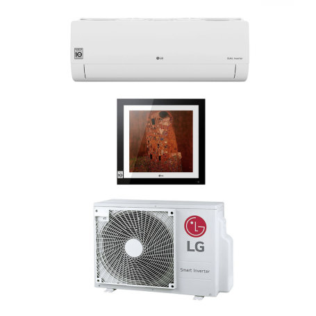 Climatizzatore LG Dual Split Art Cool Gallery + Libero Smart 9+12 9000+12000 Btu Inverter A+++ R32 MU2R17 WIFI ready