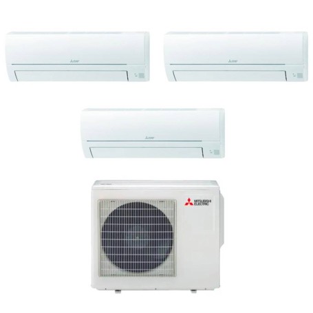 Climatizzatore Mitsubishi BT trial split 7000+9000+9000 btu con inverter in R32 WI-FI incluso in A+++ MXZ-3F54VF3