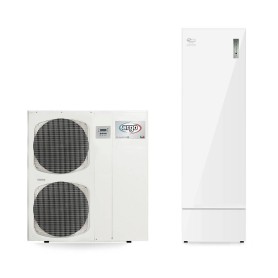 Sistema a pompa di calore Argo iM 14 kW trifase con inverter e accumulo ACS Emix tank 300 litri