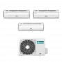 Climatizzatore Hisense Silentium Pro trial split da 9000+9000+9000 btu inverter con Wifi 3AMW52U4RJA in R32 A++