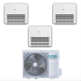 Climatizzatore con inverter trial split Console Hisense AKT26 + AKT35 9000+9000+12000 Btu R32 in A++ 3AMW62U4RJC
