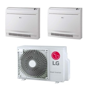 Climatizzatore a console LG dual split da 9000 + 12000 btu UQ09F+UQ12F inverter con R32 in A++ MU2R17