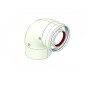 Curva coassiale a 90 per caldaia a condensazione 60/100