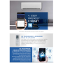 Condizionatore dual split con inverter da 9000+12000 Gree Pular Wifi in A++ con R32 GWHD(18)NK6OO