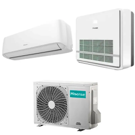 Condizionatore con inverter dual split Console Hisense Hi Comfort e AKT35 12000+12000 Btu R32 in A++