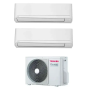 Climatizzatore Toshiba New Seiya dual split 13000+13000 Btu RAS-2M18G3AVG-E inverter in R32 in A+++