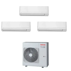 Climatizzatore Toshiba New Seiya trial split 10000+10000+13000 Btu RAS-3M18G3AVG-E inverter in R32 in A+++