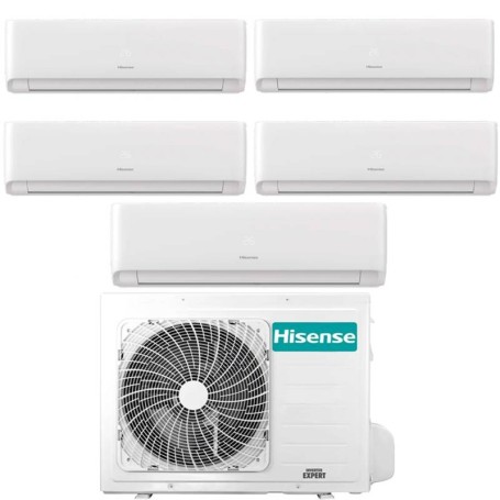 Climatizzatore Inverter Hisense Ecosense Wi-fi Penta Split 7000+9000+9000+9000+12000 Btu 5AMW125U4RTA R-32 A++