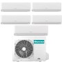 Climatizzatore Inverter Hisense Ecosense Wi-fi Penta Split 9000+9000+9000+12000+12000 Btu 5AMW125U4RTA R-32 A++