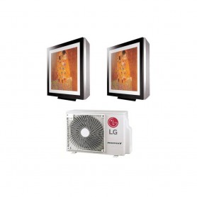 Condizionatore LG Dual Split Art Cool Gallery 9+9 9000+9000 Btu Inverter A+++ MU2R15 WIFI ready
