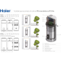 Scaldacqua a pompa di calore monoblocco Haier HP110M5 da 100 litri R134 A+