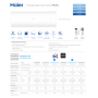 Climatizzatore Trial Split Haier Pearl Wifi 9000+9000+12000 Btu inverter R32 3U55S2SR5FA A++
