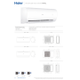 Climatizzatore Trial Split Haier Pearl Wifi 9000+9000+9000 Btu inverter R32 3U70S2SR5FA A++
