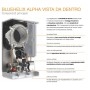Caldaia a condensazione Ferroli Bluehelix Alpha 34C ErP da 35 kW a metano o gpl