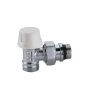 Kit valvola termostatizzabile con detentore e testa termostatica da 1/2 a squadra Caleffi 1222402