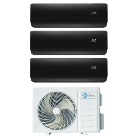 Climatizzatore Inverter Diloc Over Black trial split 9+9+9 9000+9000+9000 Btu D.Over321 R 32 A+++ Wi-fi Integrato