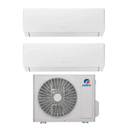 Condizionatore dual split con inverter da 9000+9000 Gree Pular Wifi in A++ con R32 GWHD(18)NK6OO