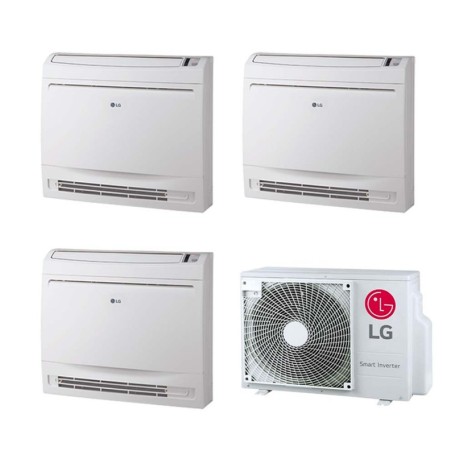 Climatizzatore a console LG trial split da 9000+9000+9000 btu UQ09F Wifi inverter con R32 in A+++ MU3R19