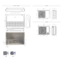 Climatizzatore pavimento soffitto Haier 18000 btu inverter A++ Gas R32 Wifi AC50S2SG2FA