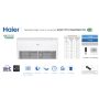 Climatizzatore pavimento soffitto Haier 18000 btu inverter A++ Gas R32 Wifi AC50S2SG2FA