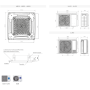 Climatizzatore Haier cassetta 620 a 4 vie white 18000 btu inverter A++ Gas R32 Wifi AB50S2SC2FA(H)