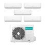 Climatizzatore Inverter Hisense Hi Comfort Wi-fi Penta Split 7000+7000+9000+9000+12000 Btu 5AMW105U4RQC R-32 A++