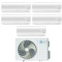 Climatizzatore Inverter Diloc Over penta split 9000+9000+9000+9000+9000 Btu FREEDOM500 R 32 A++ Wi-fi Opzionale
