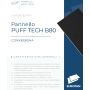 2 Pannelli per la costruzione di canali d’aria e Plenum in poliuretano espanso rigido termoisolante 1,2x1 m colore nero