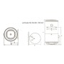 Scaldabagno scaldino elettrico verticale Baxi Extra+ V250 50 litri