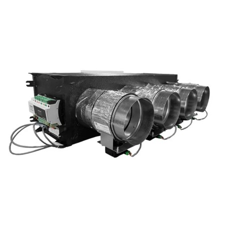 Kit Plenum Aircontrol 4 zone in pal con serrande motorizzate wifi, centralina e interfaccia