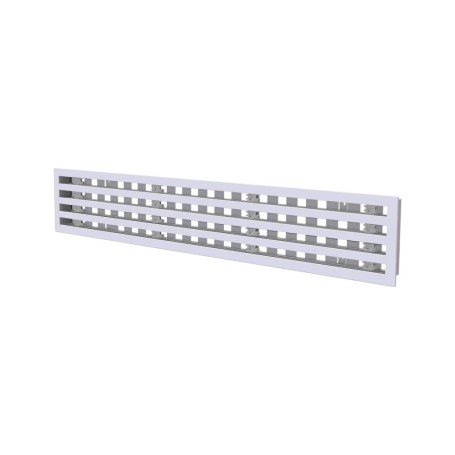 Tecnosystemi Diffusore lineare di mandata in PVC anticondensa con serranda a 4 feritoie