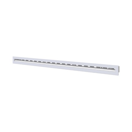 Tecnosystemi Diffusore lineare in alluminio con serranda e deflettore centrale a 1 feritoia