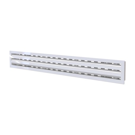 Tecnosystemi Diffusore lineare in PVC anticondensa con serranda e deflettore centrale a 3 feritoie