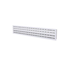 Tecnosystemi Diffusore lineare in PVC anticondensa con serranda e deflettore centrale a 4 feritoie