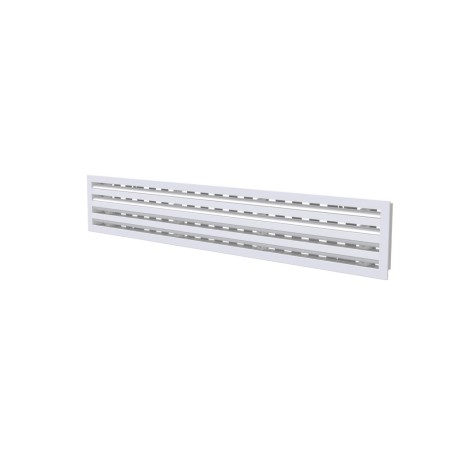 Tecnosystemi Diffusore lineare in PVC anticondensa con serranda e deflettore centrale a 4 feritoie