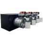Plenum canalizzato con serrande motorizzate wifi a 4 zone, centralina e interfaccia Siemens