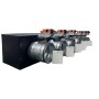 Plenum canalizzato con serrande motorizzate wifi a 7 zone, centralina e interfaccia Siemens