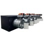 Plenum canalizzato con serrande motorizzate wifi a 8 zone, centralina e interfaccia Siemens