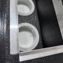 Plenum in poliuretano espanso a 8 uscite con 8 attacchi conici da 100, 127 e 150 mm