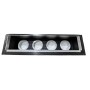 Plenum in poliuretano espanso a 8 uscite con 8 attacchi conici da 100, 127 e 150 mm